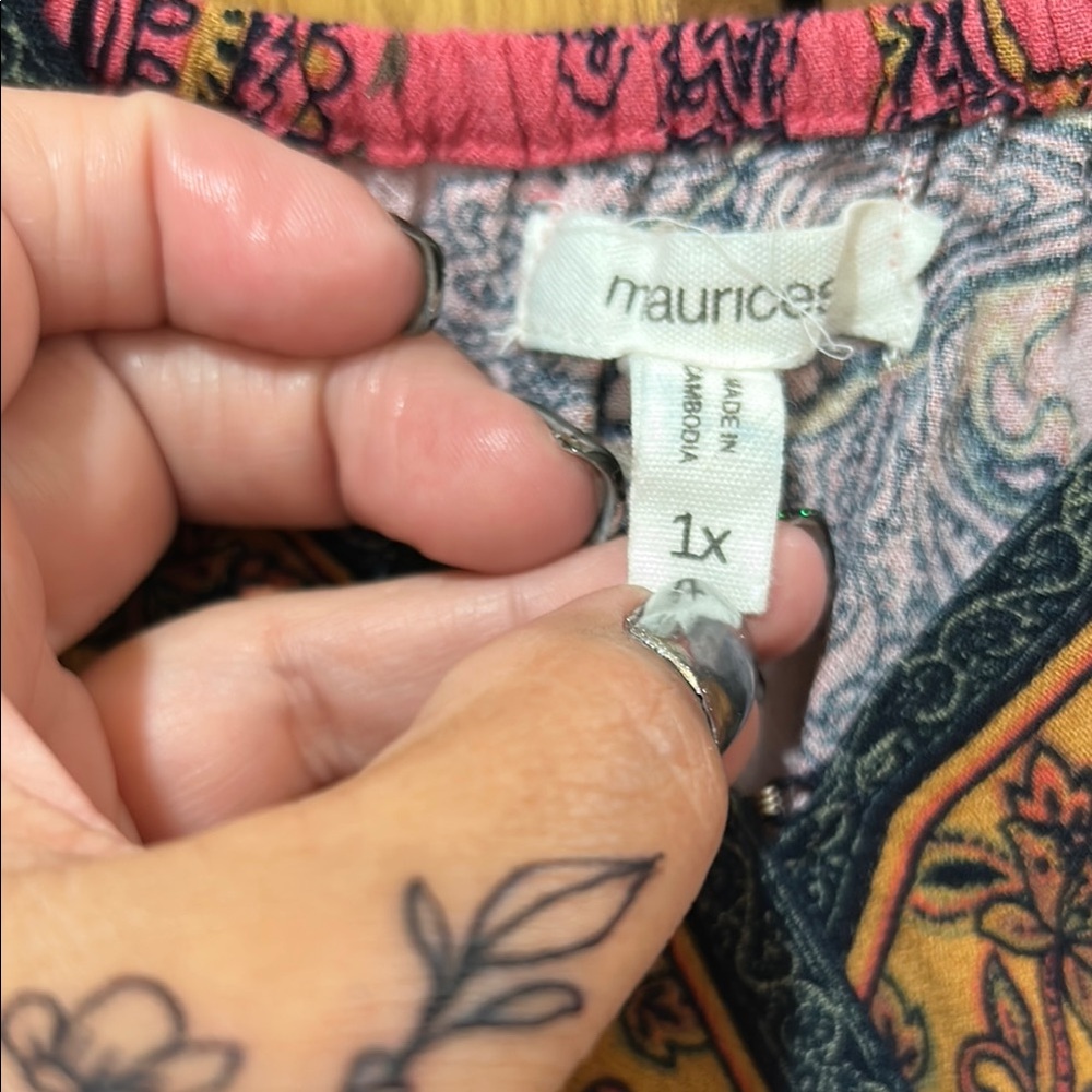 Maurices Vibrant Paisley Top